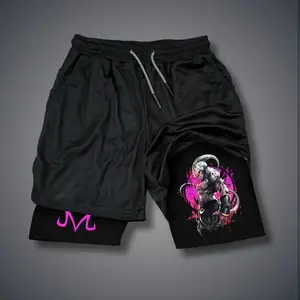 Dragon Ball DBZ Majin buu jorts outfit men 80s 90s short shorts summer camo shorts Anime graphic sweatshorts men gifts