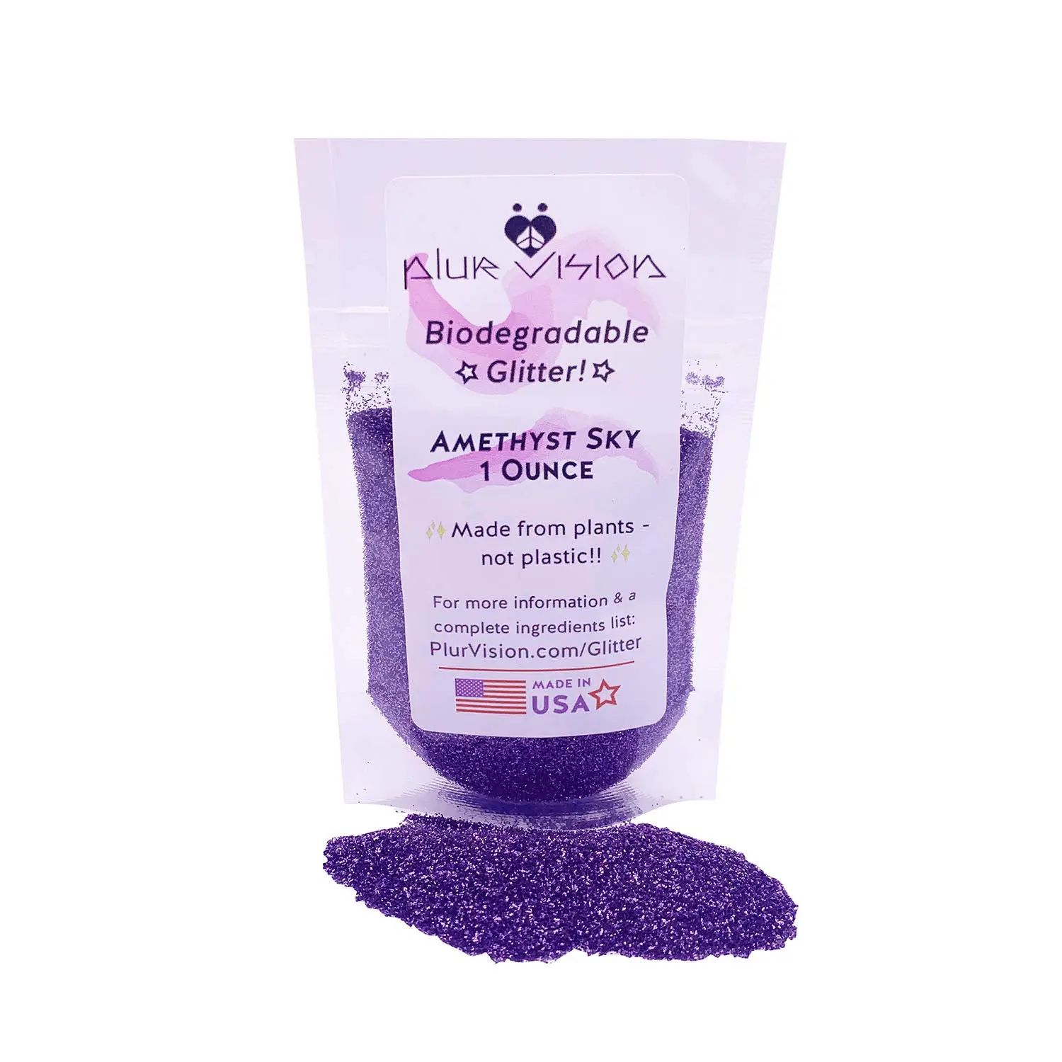 Sky Biodegradable Glitter 1 Ounce - Made from  Cellulose, Earth Friendly.  for , , Crafts, DIY Projects. Can be Mixed with , Gels, Oils,