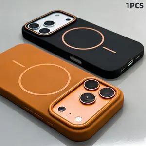 Luxury Upgrade Magnetic Matte Soft Case Protector Compatible with Smartphone Iphone 17 16 15 14 13 12 11 Pro Max 17Promax 17Pro 16Pro 16Promax 17E 16E Shockproof Tpu Cover Wireless Charging Back Cover Cases