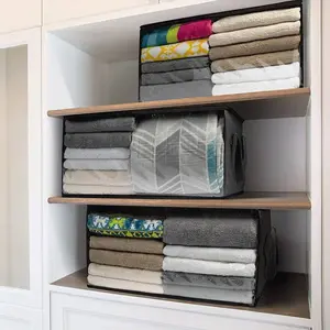 1pc Large Foldable Storage Box - Under-Bed Storage Basket Suitable for Clothes, Sheets, Moving Bags - Modern Large Capacity Foldable with Lid, Space-Saving for Bedroom, Dorm, Closet Storage System, Ideal for Organizing Books at Home, Clothes Organizer