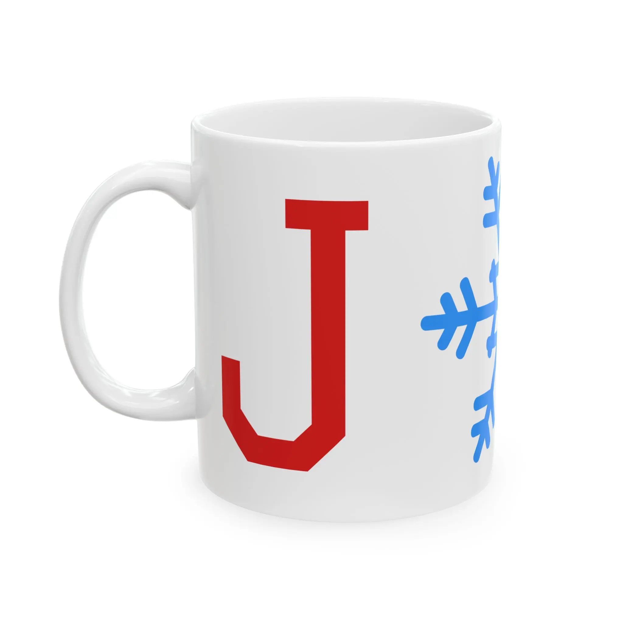 Joy Snowflake Mug | Holiday Snowflake Ceramic Coffee Mug