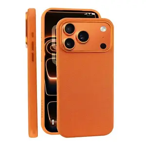 Compatible with iPhone 17 Pro Max/ 16/15/14/13 Fabric-texted phone case with AI camera button Phone case HN312-5