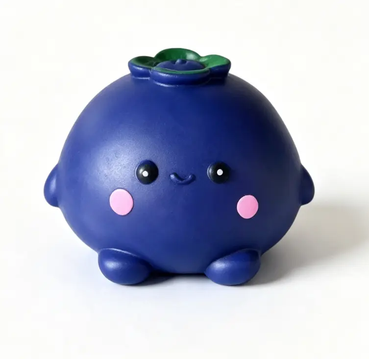 Scented Blueberry Slow Rising Squishy - Soft Fruit Squeeze Fidget Toy Sensory Stress Relief No Mess ASMR Squishies