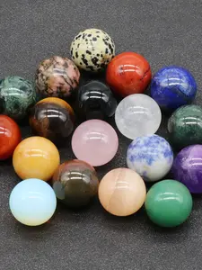 2/4/8pcs 20mm Natural Crystal Agate Beads, DIY Jewelry Making, Home Decor, Healing Crystal Gifts, Easter, Ramadan