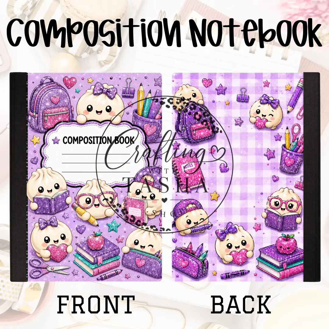 Dumpling Purple Composition Notebook