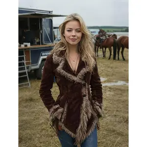 Women's Bohemian Vintage Coat |   Collar Lapel Jacket Warm  Outerwear