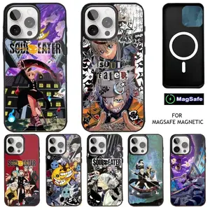 Comic Soul E-Eater Magnetic Phone Cases For iPhone 17 Promax Pro Air 16 Plus 15 14 13 12 Magsafe Wireless Charging Shockproof Protective Cover Gift For Birthday Christmas Halloween