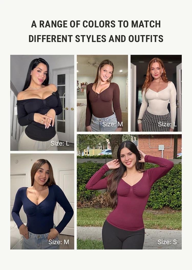 FeelinGirl Long Sleeve Seamless Underwear Womenswear Tops long-sleeved top Springtok Shapewear Fits Everyday SpringStatements FeelinGirl Long Sleeve Seamless Underwear Womenswear Tops long-sleeved top Springtok Shapewear Fits Everyday SpringStatements