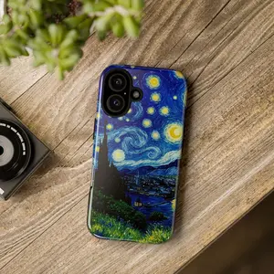 Vincentt Van Goghhh Phone Case, Starry Nighttt Phone Case, village, Gift for fans, Gift for him for her