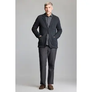 Billy Reid Heathered Knit Sport Coat Charcoal Heather
