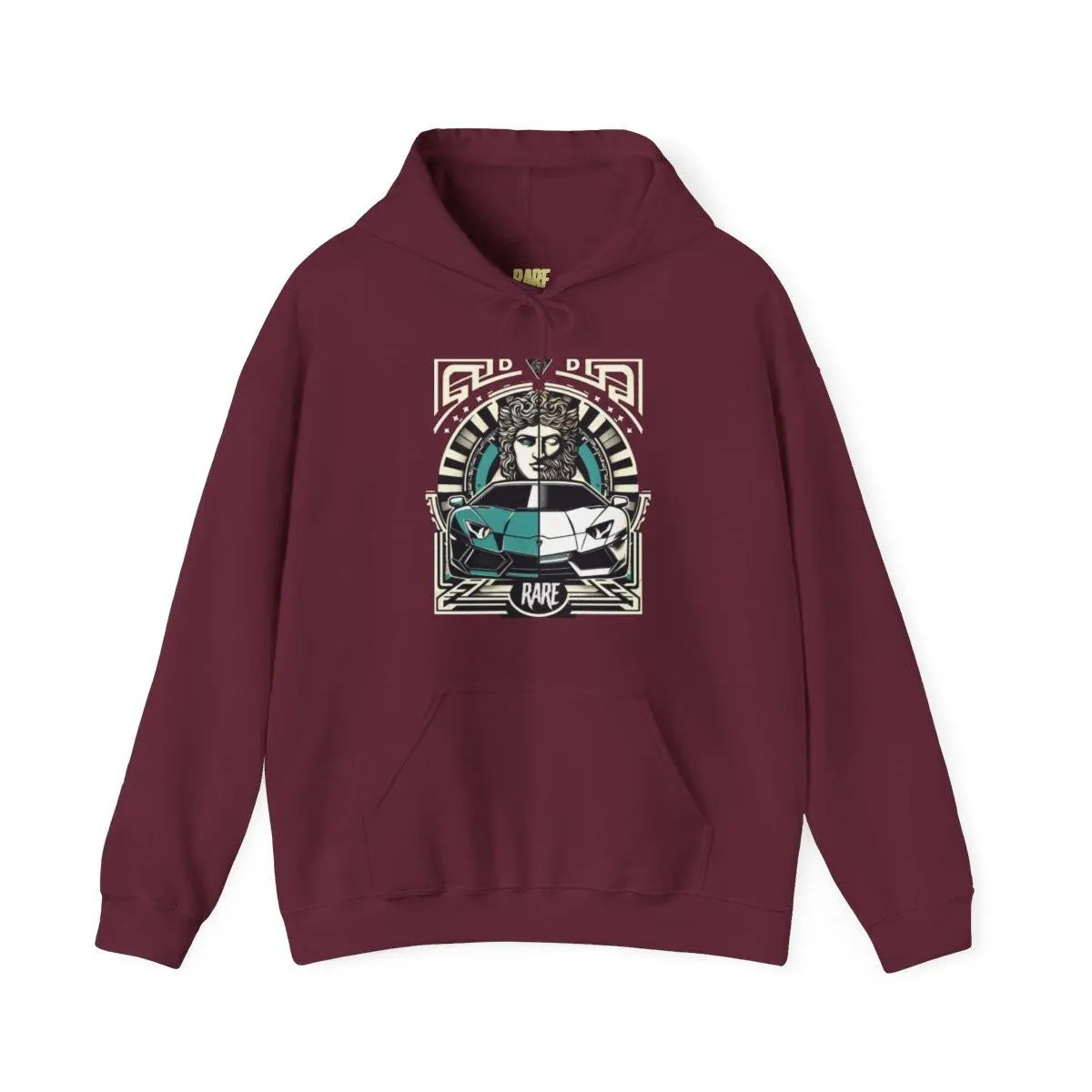 RARECO Divine Speed: Roman God-Themed Lamborghini Hoodie