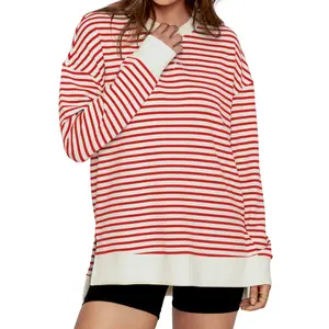 BerryGo Women's Long Sleeve Crewneck Sweatshirt Air Essentials Soft Loose Pullover Sweatshirts