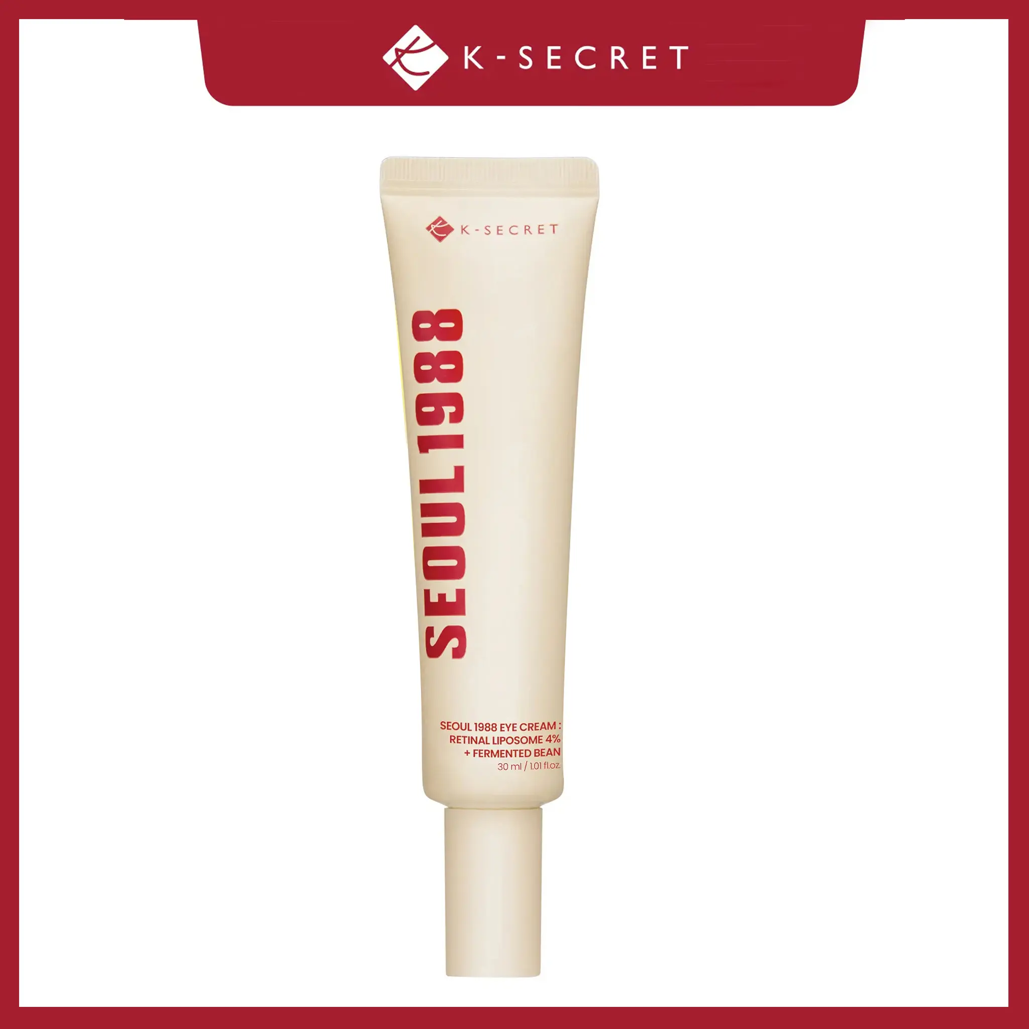 [KSECRET] SEOUL 1988 Retinal Eye Cream – Formulated with Advanced Retinal Liposome 4% | Intensive Eye Care for Dark Circles, Fine Lines & Under-Eye Bags | Korean Skincare