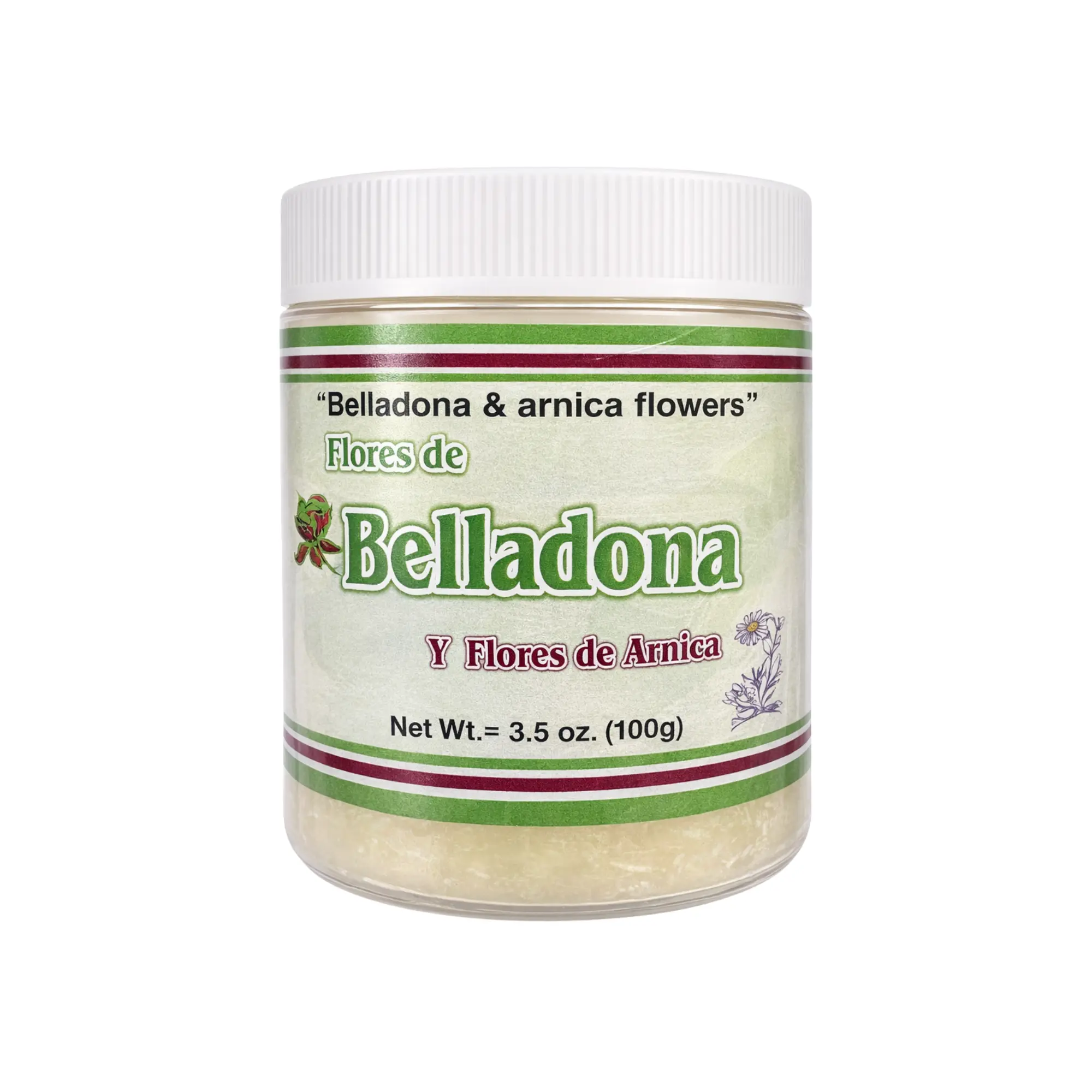 Plantimex Belladonna & Arnica Flowers Cosmetic Ointment, Moisturizing Cream to Hydrate and Soothe Skin, Infused with Menthol - 100g (3.5oz)