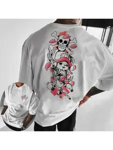 One Piece Men's T-shirt Tony Chopper Summer Anime Autumn Boys Short Sleeve Basic Sport Parent Child Wear