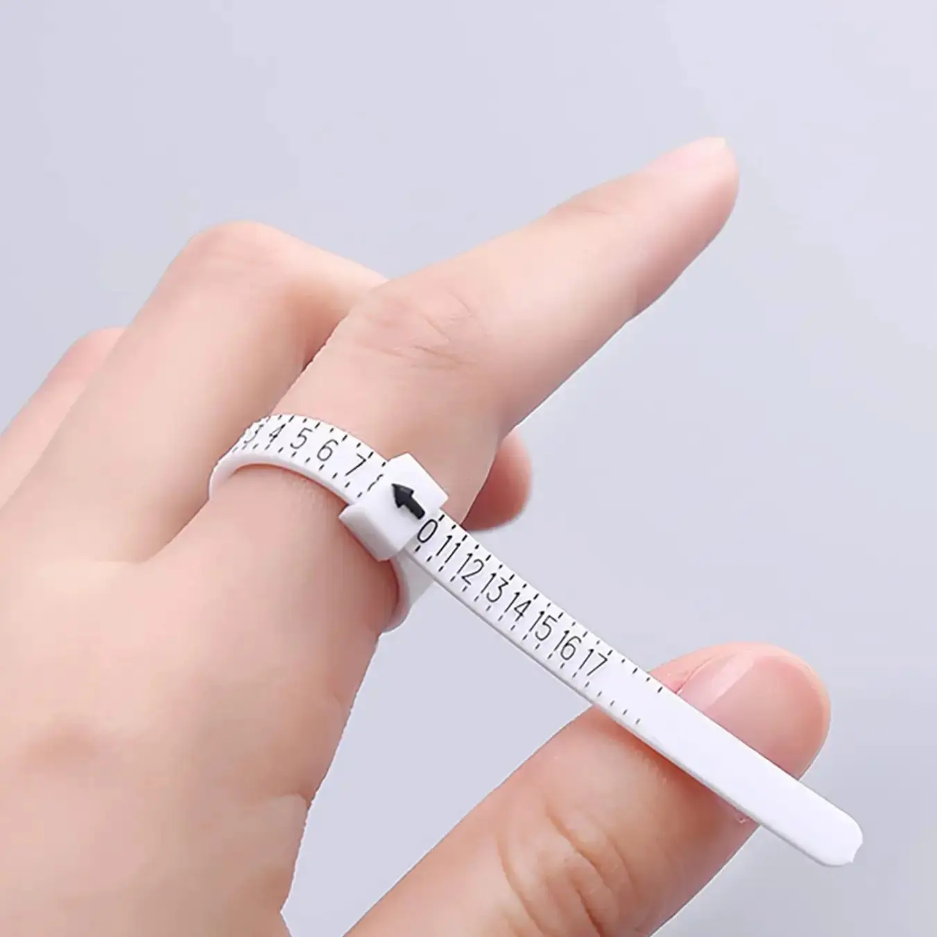 Reusable Plastic Ring Size Measuring Tape, Accurate Diy Jewelry Making Tool, Fits Sizes 1-17, 2 Piece Set, Clear and Precise Measurement, Finger Size, Accuracy, Jewelers, Crafters
