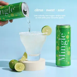 Mingle Mocktails Key Lime Margarita Beverage 12 OR 24-Can Pack – Your Citrus Twist in a Can