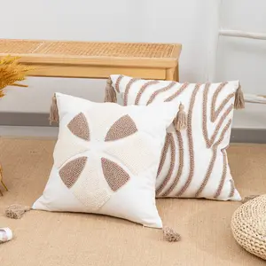 Windmill Pattern Cushion Cover, Thick Chenille Jacquard Fabric, Nordic Style Sofa Bedroom Bedside Soft Pillowcase, All-Season Use