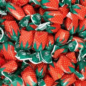 Strawberry Bonbon Hard Candy Bulk 1lb Bag - Sweet & Fruity Treats, Classic Hard Candy, Perfect for Snacking, Parties & Gifting