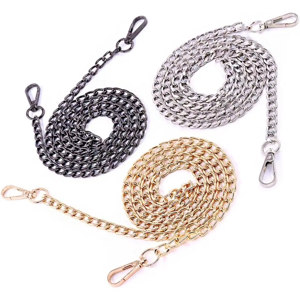 47" Chain Purse Strap, 3 PCS Purse Chain Strap Purse Chains for handbags Accessories for Crossbody Bags Handbag Accessory
