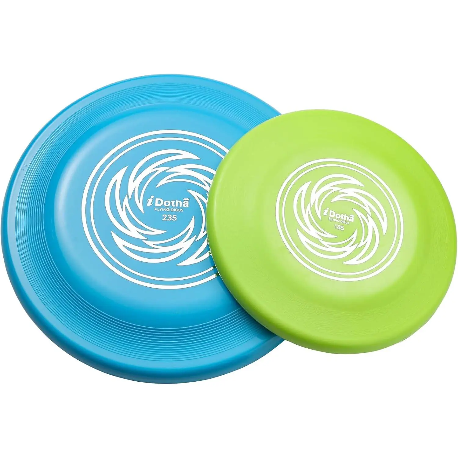 2-Pack Competition Sports Flying Discs - 105g 9.3in & 90g 7.3in, Durable Lightweight Outdoor Gear for Beach, Park Games & Sports Day