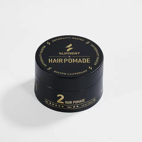 SUPRENT Male Water-Based Hair Pomade Gel - Medium Hold, Lightweight Non-Greasy Quick Styling, Moisturizing Hydrating Shine, Fresh Woody-Musk-Citrus-Eucalyptus Scent, All-Day Flexible Hold, Anytime Anywhere Natural Textured Haircare Product