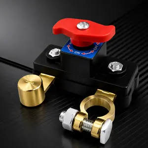 Pure Copper Battery Terminal Cut-Off Switch, for Car Truck RV Boat Yacht, Heavy Duty Circuit Breaker Switch, High Conductivity Stable Power Isolation Leakage Prevention