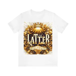 Latter Glory Jersey Short Sleeve Tee Casual T-Shirt Stylish Clothing