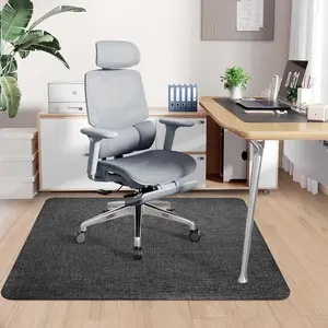 Office Chair Mat for Hardwood & Tile Floor, 36" x 48" Heavy Duty Computer Gaming Chair Mat for Rolling Chairs Non-, Anti-Slip, Floor Protector for  Office (Black)