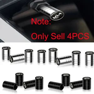 4Pcs Car Wheel Tire Valve Caps Auto Tyre Rim Stem Covers Accessories Car Parts For Kia K2 K3 K5 Rio 2 3 4 KN Sportage Ceed Cerato Soul Sorento Picanto Optima Niro Car Styling