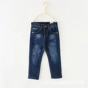 Boys' Classic Stretch Denim Jeans-Comfortable Fit, Durable Cotton Blend, Machine Washable, Four-Season Wear, Size 2t-14t