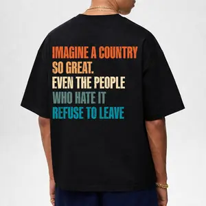 Patriotic Quote Graphic Tee – USA Pride Shirt, Funny Statement T-Shirt, Unisex Cotton Streetwear
