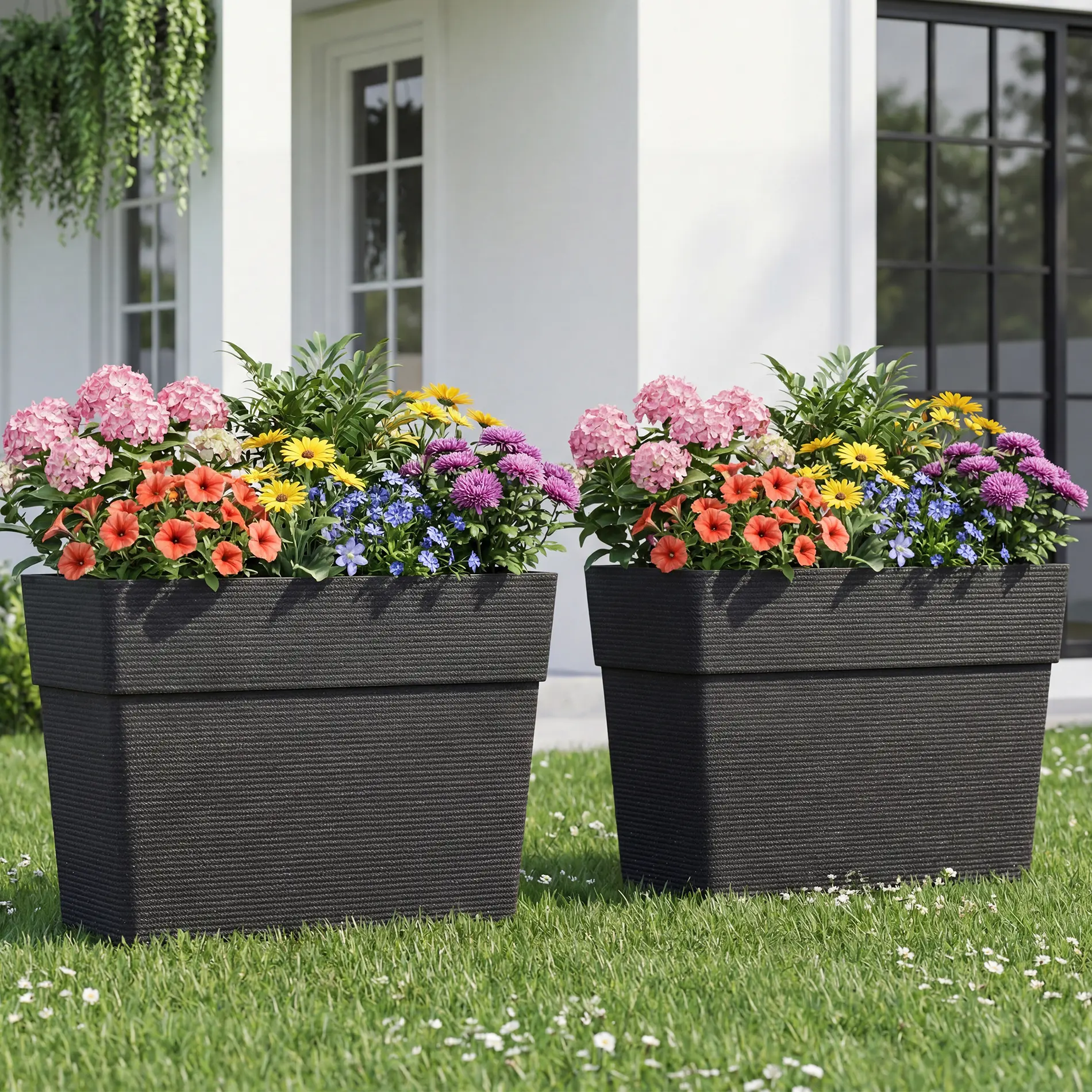 Aura Outdoor Rectangular Planter Box (Set of 2) Aura Outdoor Rectangular Planter Box (Set of 2)