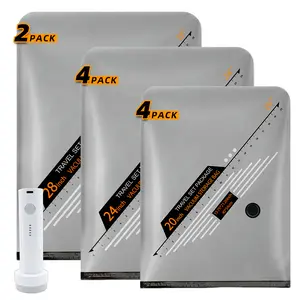 VACBIRD Turbo X8 Vacuum Packing Pump Storage Bags - Rechargeable Wireless Pump for Travel & Home - 20 Pack Portable Space Saver Bags for Clothes & Blankets - Hands-Free Compression & Transparent Front Panelbedroom decor