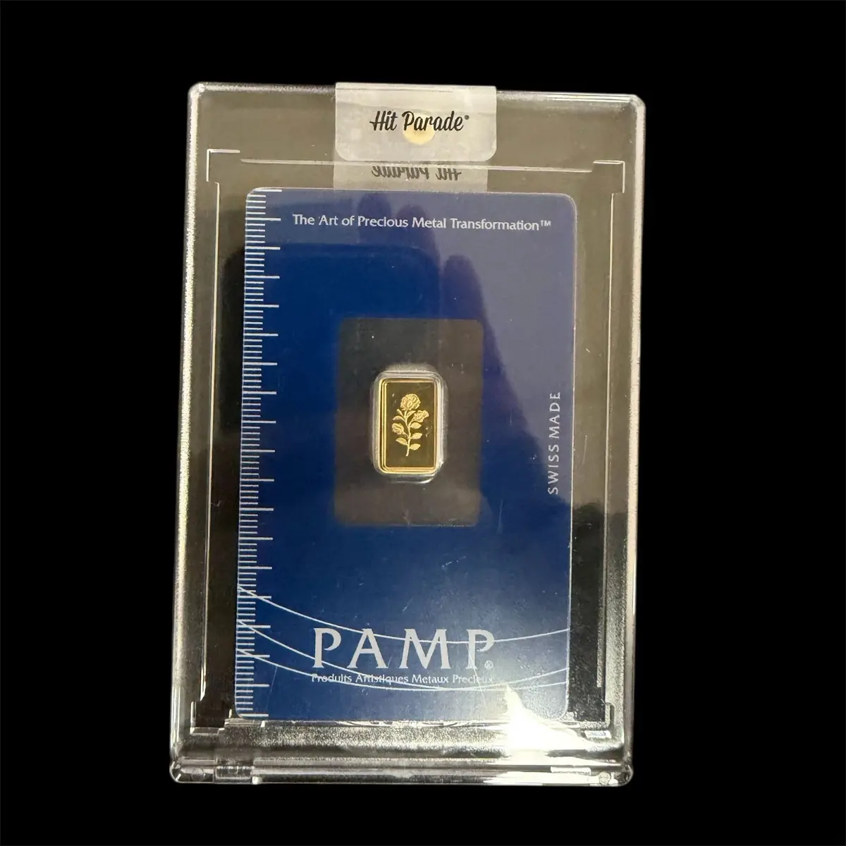 Pamp Suisse Rosa 1 Gram Gold Bar - In Hard Plastic Case