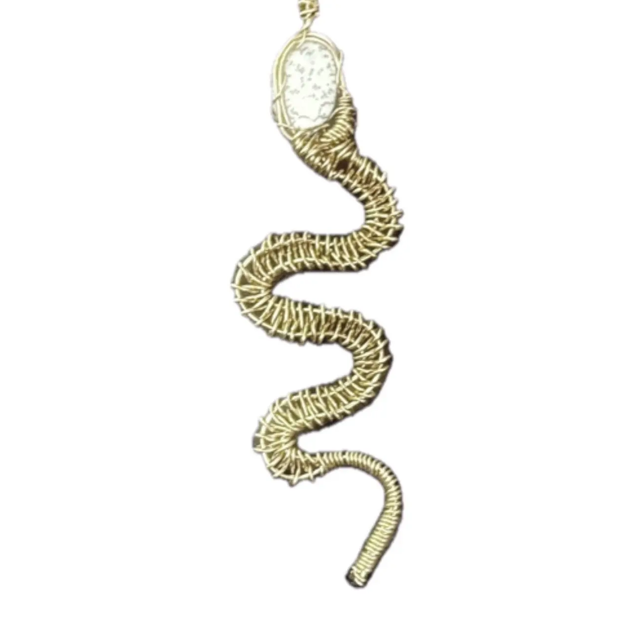 Natural Merlinite pendant (necklace kundalini)