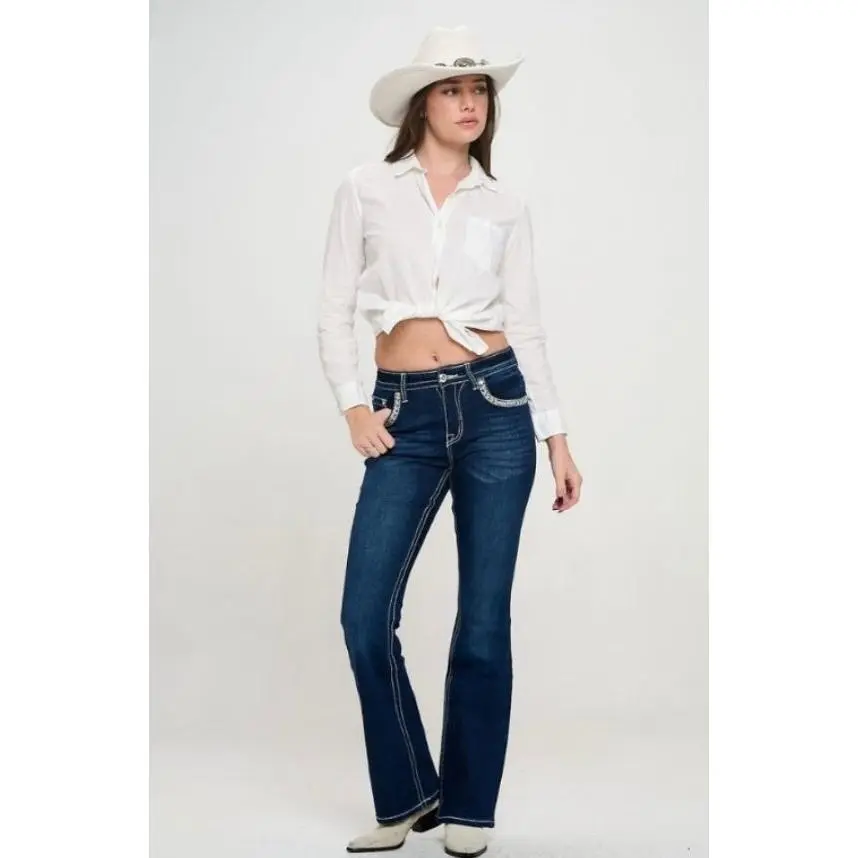 Pretty Blessed Flared Jeans