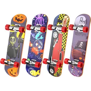 4 PCS Finger Professional Finger Boards Mini Skateboard Fingerboards for Creative Fingertips Movement Skateboard Educational Party Favors Novelty