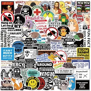 100PCS Funny Saying Sticker Pack, Snarky Sarcastic Bold Humor Waterproof Vinyl Meme Stickers for Laptop Water Bottle Phone iPad