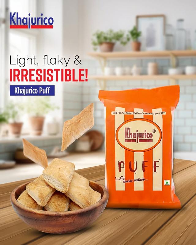 KHAJURIKO PUFF NEPALI Snack ( Pack of 3 )