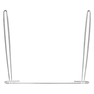 United Pacific 10451 – 24" x 21" Chrome Anti-Sail Bracket for Mud Flaps, Heavy-Duty Steel, Mirror Shine Finish, Universal Fit, Reduces Flap Movement