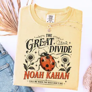 Comfort Colors The Great Divide Shirt, Indie Folk, Great Divide Graphic Tee, Nature Bug Shirt, Porch Light Aesthetic, Unisex Short Sleeve Tee, Classic Streetwear