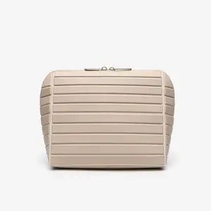 Foldable Open-Flat Travel Makeup Bag |   Large Capacity Waterproof Toiletry Organizer – Multi-Layer Pouch for Women’s Skincare, Cosmetics & Daily Essentials