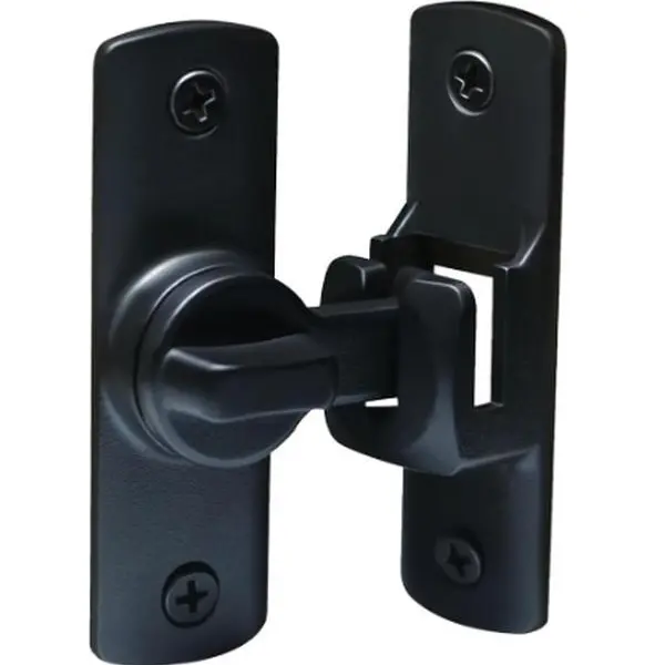 Upgraded Door Security Lock - 90/180-Degree Flip Latch with Handle & Screws, Durable Hardware Latches & Bolts Mechanism for Easy Installation, Burglary Protection for Barn Sliding Gates, Garden & Bathroom Doors