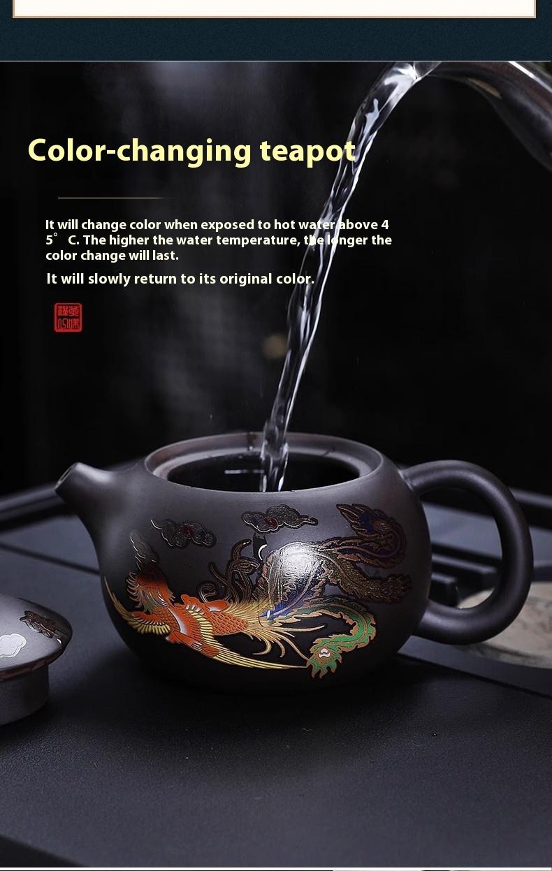 Color Changing Dragon & Phoenix Tea Pot