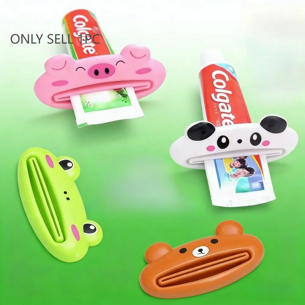 Cute Cartoon Animal Toothpaste Dispenser, Tooth Paste Holder, No Waste Design, Perfect for Home Bathroom Use, Fun and Practical Oral Care Accessory