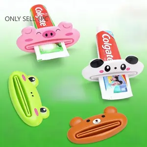 Cute Cartoon Animal Toothpaste Dispenser, No Waste Design, Perfect for Home Bathroom Use, Fun and Practical Oral Care Accessory