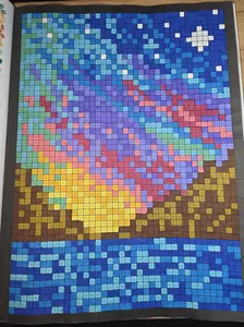 100 QUEST Color By Number: Squares + Triangles + Hexagons + Circles (BLACK backgrounds): color quest activity book for adults