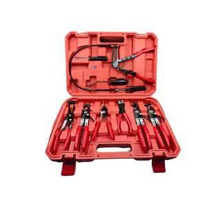 Automotive Hose Clamp Pliers, Bendable Wire Tie Clip Holder, Car Terminal Removal Tool, Line Plug Extraction Device, Lock Pick Set