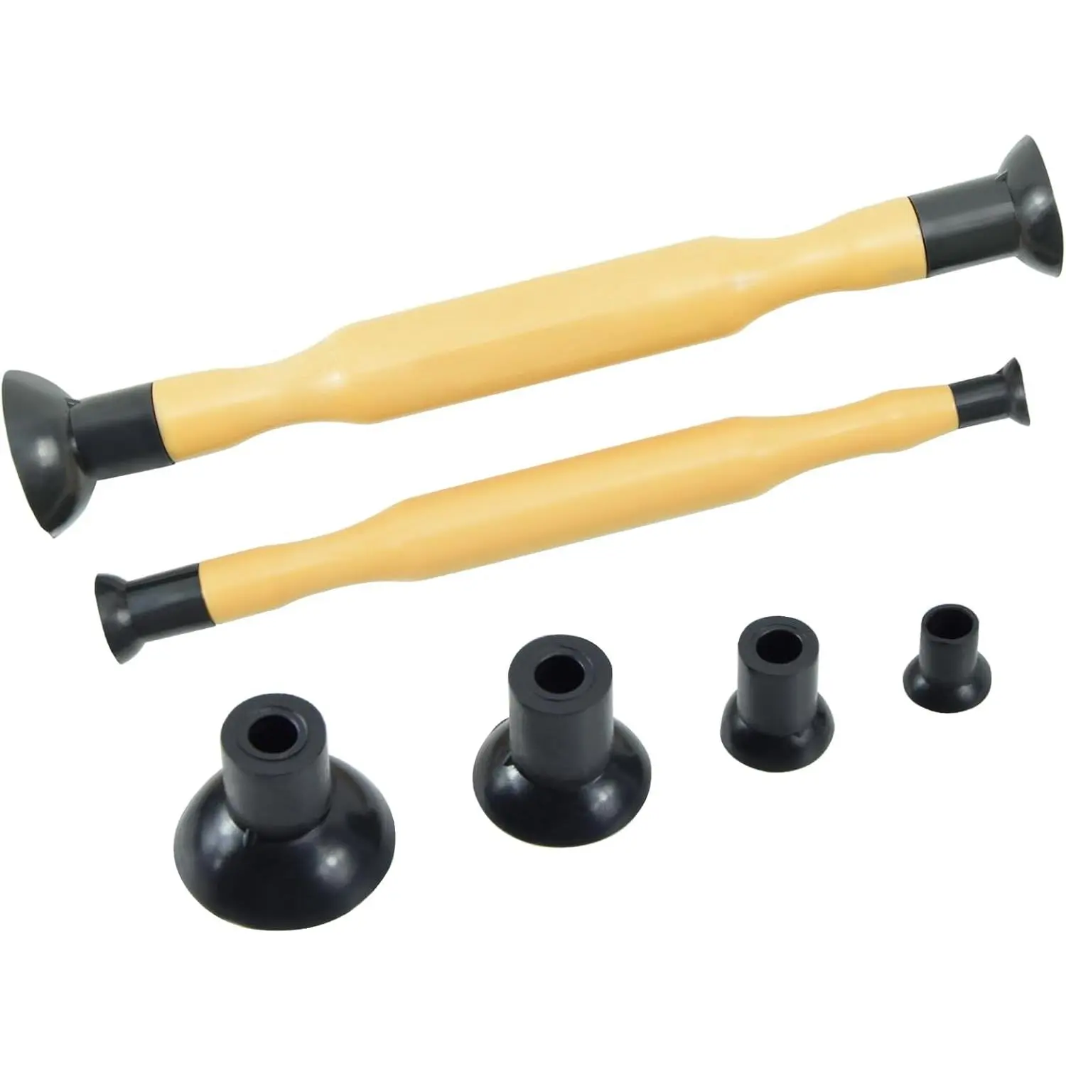 CENWOTL 2PCS Valve Lapping Tool Set,with 4 Suction Plates Hand Lapping Grinding Stick Tool Sucker Kit, Double Ended Valve Lapper Kit